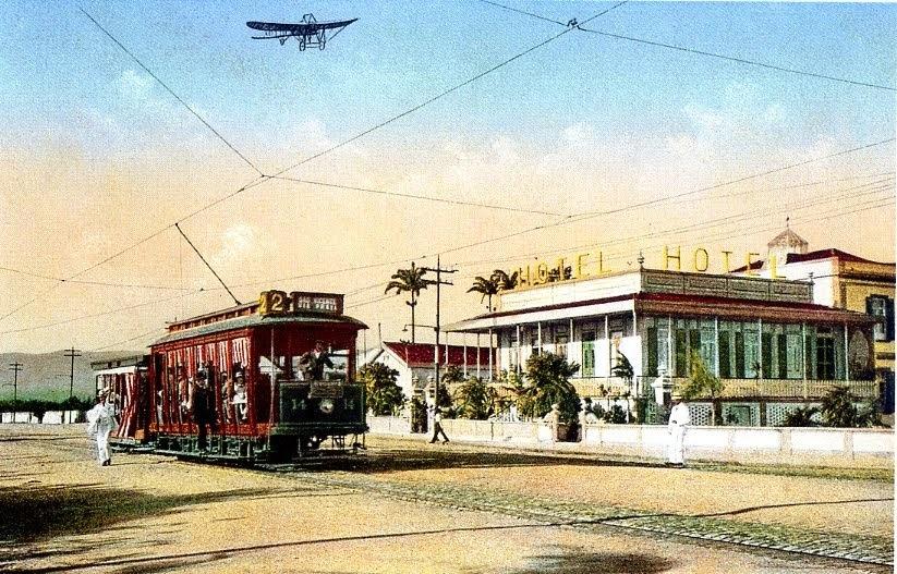 Foto: Imagens históricas dos bondes de Santos