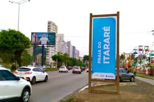 Praias de São Vicente ganham totens de comunicação e identificação turística