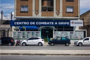 Centro de Combate à Gripe de São Vicente realiza quase 3 mil atendimentos em uma semana