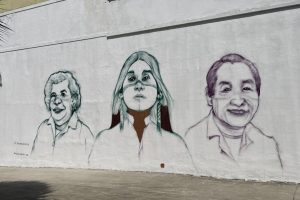 Indígenas, negros e profissionais da saúde são homenageados com grafite em São Vicente