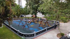 Praça na Ponta da Praia, em Santos, recebe novos equipamentos