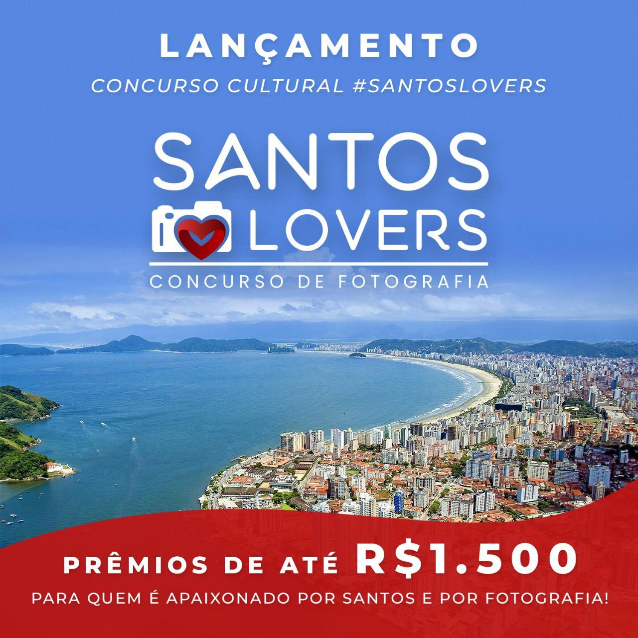 Concurso Cultural #SantosLovers vai premiar em até R$ 1.500 fotos que retratem amor por Santos | Jornal da Orla