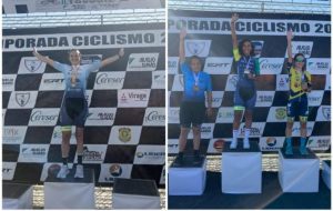 Ciclistas de Santos garantem pódio em competições estaduais