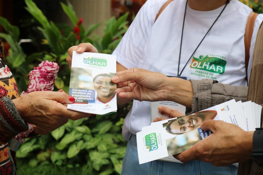 Santos busca sensibilizar população sobre as pessoas em situação de rua