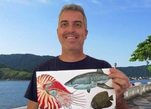 Artista plástico santista lança livro-pôster no Aquário