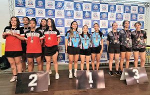 Tênis de mesa feminino de PG é prata nos Jogos Regionais 2022