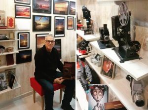 Novo espaço em Guarujá reúne câmeras, projetores de cinema e antiguidades