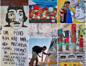Artistas urbanos transformam Centro de Santos em exposição na conferência da Unesco