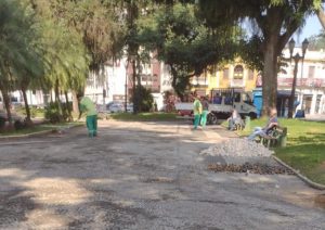 Praça em Santos entra em manutenção para comemorações do 9 de Julho