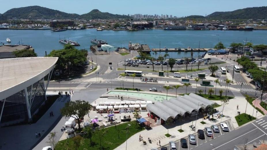 Ponta da Praia em Santos passa a ter mais vagas de estacionamento rotativo