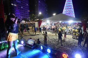 Programação da semana nas arenas de verão em Praia Grande