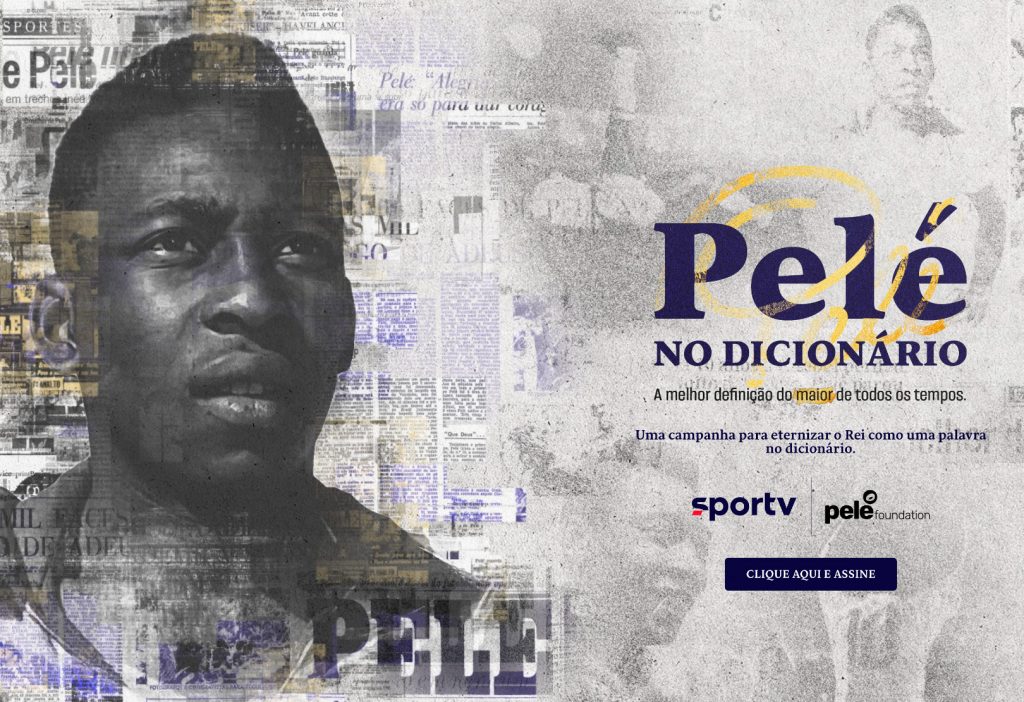 Campanha pede Pelé como verbete no dicionário