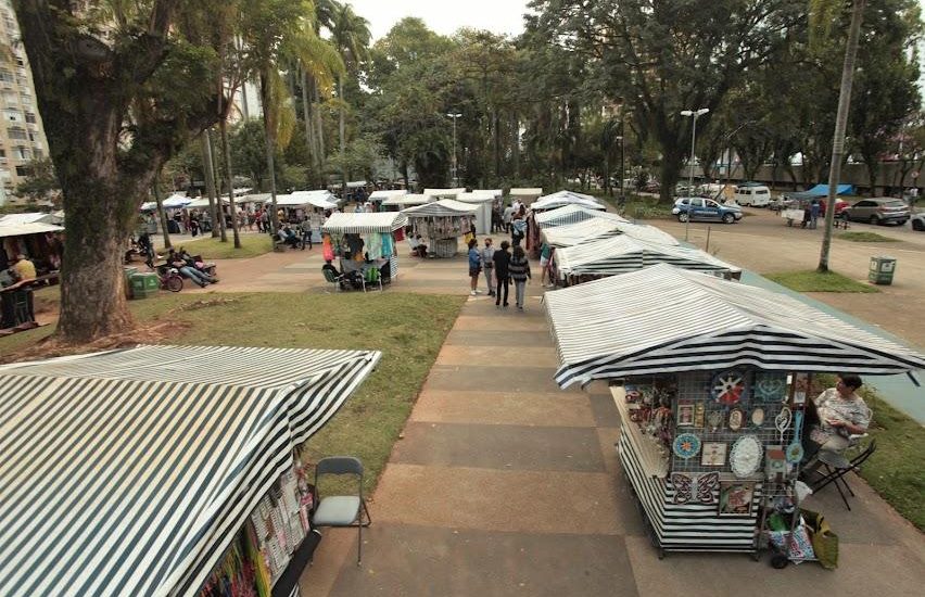 a Feirarte em Santos acontece todo final de semana