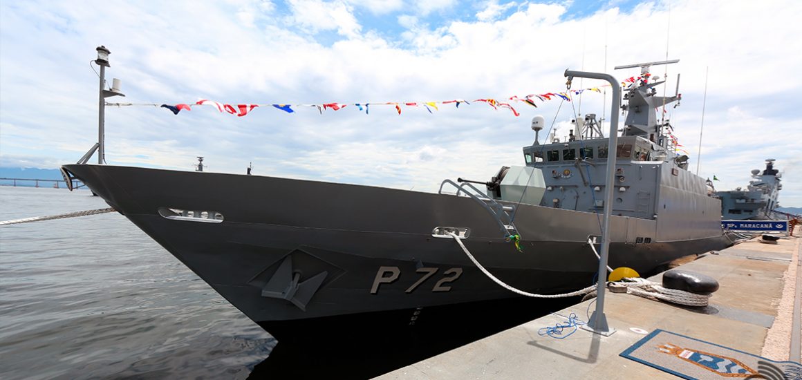 O navio-patrulha Maracanã é o novo reforço na segurança no Porto de Santos