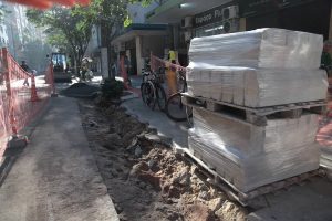 Começa a reurbanização da Rua Trabulsi, em Santos