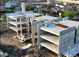Obras de nova escola na Zona Noroeste de Santos chegam a 57%