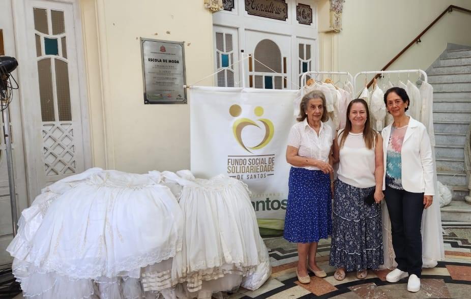 Santos recebe doação de vestidos de noivas para Casamento Comunitário | Jornal da Orla