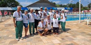 Natação santista conquista tetracampeonato nos Jogos da Melhor Idade