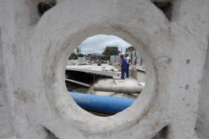 Avançam as obras de pontilhão na Vila Nova