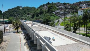 Elevado no Centro de Santos reabre ao tráfego no dia 31