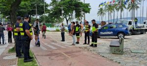 Operação em Santos apreende 116 patinetes elétricos