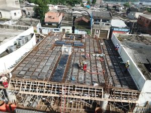 Obras da Policlínica Vila Gilda avançam na Zona Noroeste de Santos