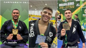 Lutadores de Santos conquistam medalhas no Brasileiro de Jiu-Jitsu