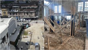 Obras do Centro Temático de Cinema de Santos avançam
