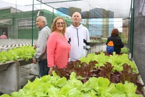 Pacientes de policlínica criam horta para fortalecer a alimentação