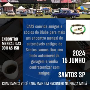 Santos recebe encontro de automóveis antigos
