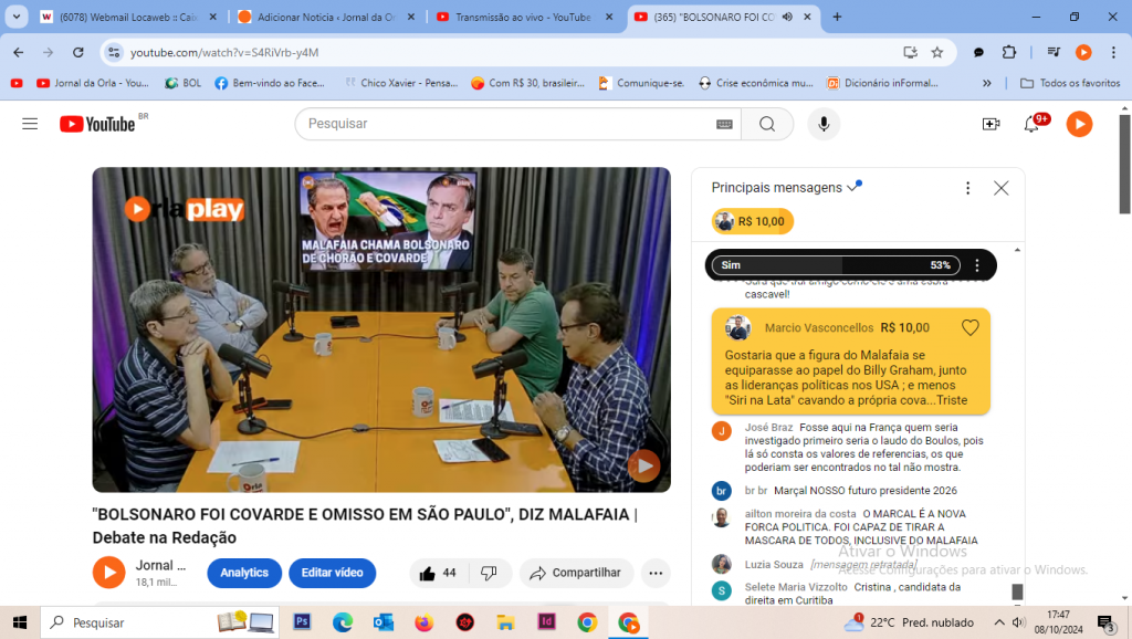 Silas Malafaia chama Jair Bolsonaro de chorão e covarde
