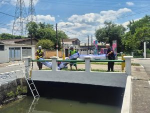 Barreira ecológica é instalada no bairro Santa Maria