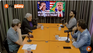 Bolsonaro faz vídeo de apoio a Trump