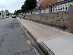 Terminam obras em calçadas da Aparecida