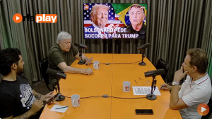 Bolsonaro chora e pede socorro para Trump