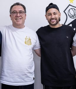 Presidente do Santos elogia parceria com pai de Neymar e afirma: ‘Nunca foi comentado sobre SAF’