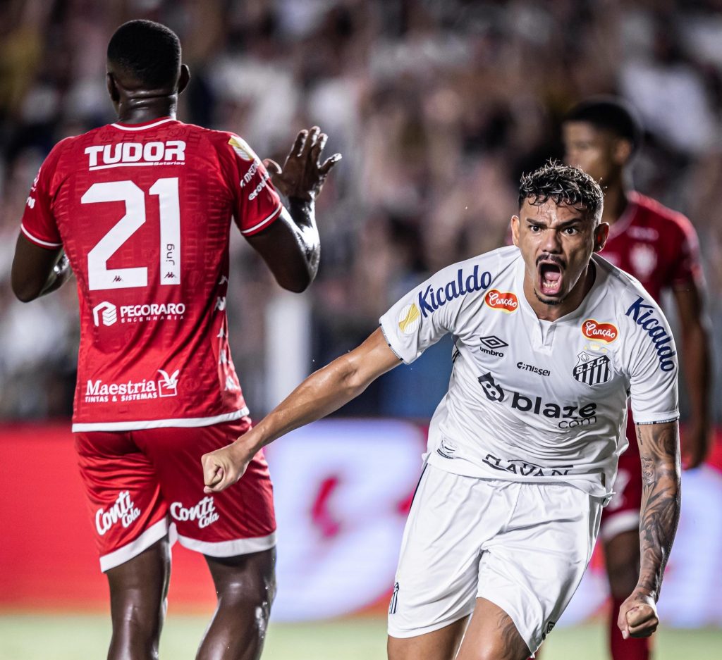 Neymar faz jogo discreto, mas Santos faz o suficiente e bate Noroeste para continuar líder