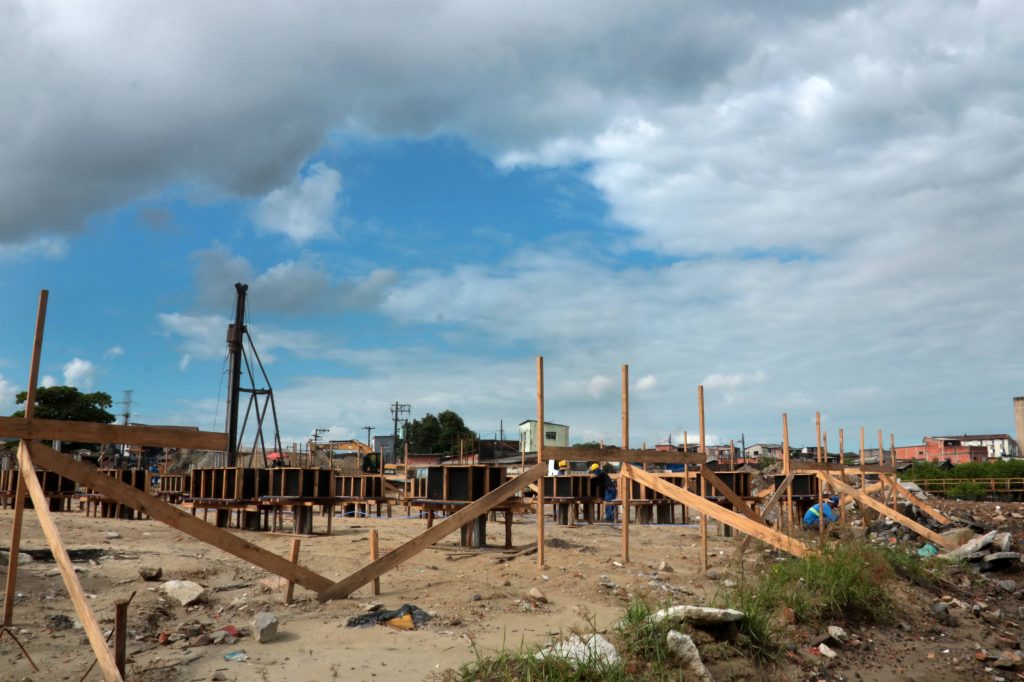 Começa nova etapa da construção do Parque Palafitas