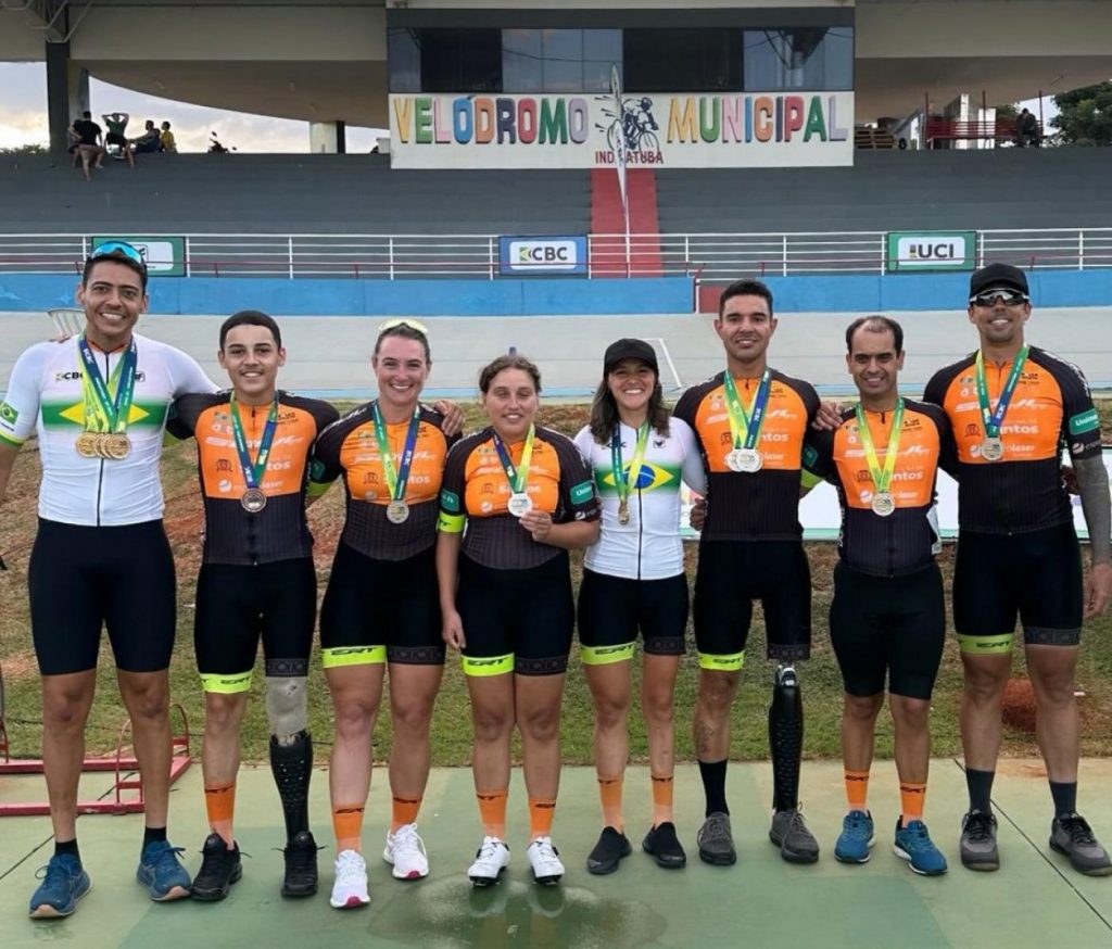 Equipe santista de paraciclismo brilha com 12 medalhas