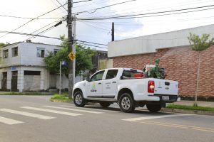 Nebulização acontece em bairros do Guarujá
