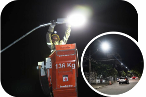 Santos ganha mais de mil luminárias em LED