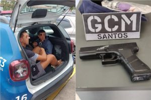 GCM detém dupla com simulacro de arma