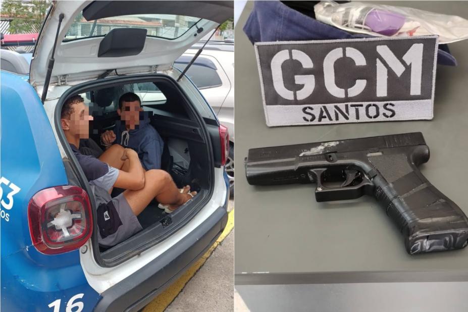 GCM detém dupla com simulacro de arma