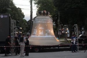 Apresentado em Santos, sino Vox Patris inicia peregrinação para Goiás