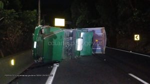 Acidente causa lentidão na descida para Santos nesta manhã