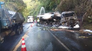 Região Sudeste lidera acidentes com caminhões
