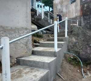 Escadaria do Marapé passa por revitalização em Santos