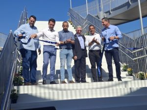 Passarela é inaugurada e integra o Porto ao centro histórico de Santos
