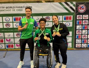 Mesatenistas de Santos garantem medalhas em Santiago, no Chile
