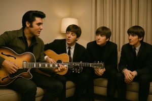 O dia em que os Beatles se encontraram com Elvis Presley